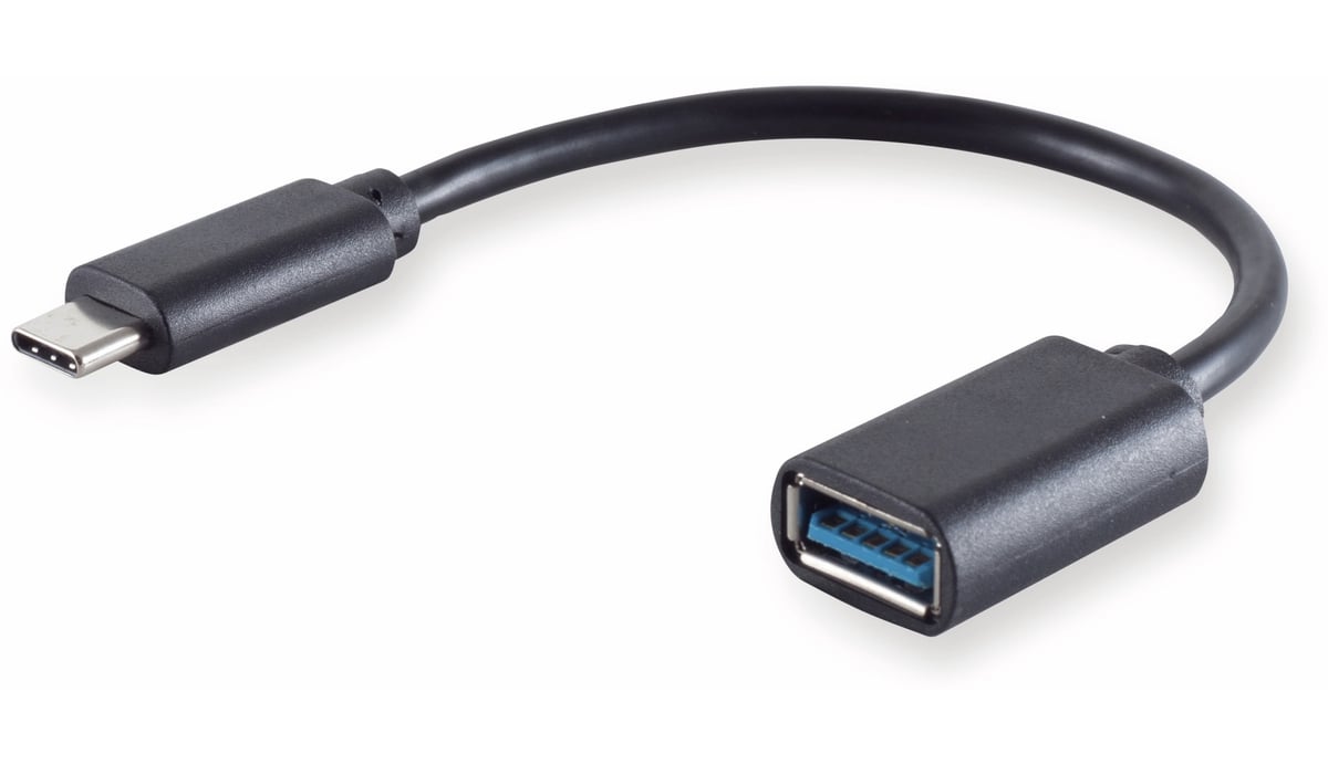 S-IMPULS USB-C Adapter zu USB-A, OTG, 10 cm Länge S-IMPULS USB-C Adapter zu USB-A, OTG, 10 cm Länge von S-IMPULS