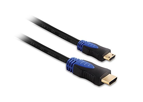 S-Link SLX-825 HDMI-Kabel 1,5 m HDMI Typ A (Standard) HDMI Typ C (Mini) schwarz - HDMI-Kabel (1,5 m, HDMI Typ A (Standard), HDMI Typ C (Mini), 4096 x 2160 Pixel, 3D, Schwarz) von S-Link