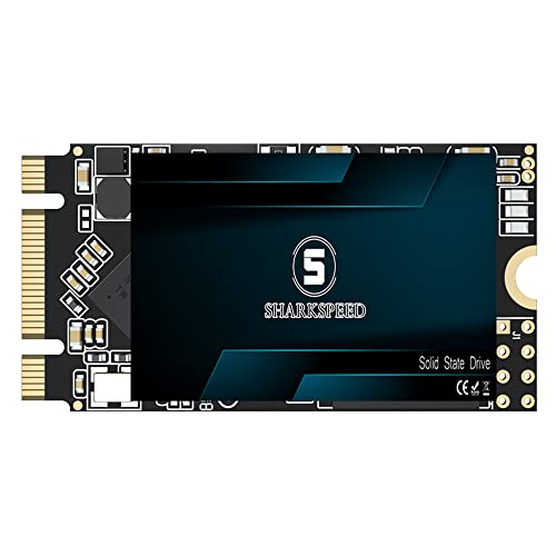 SHARKSPEED SSD 256GB M.2 2242 42mm NGFF TLC 3D NAND SATA 3 (6Gb/s), SSD Festplatte Interne Solid State Drive für Notebooks,Desktop PC (256GB, M.2 2242) von S SHARKSPEED