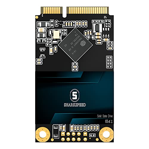 SHARKSPEED mSATA SSD 64GB Mini SATA 3 (6Gb/s) TLC 3D NAND SSD Festplatte Interne Solid State Drive für Notebooks,Desktop PC (64GB, mSATA) von S SHARKSPEED