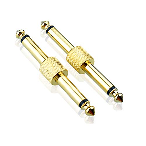 S SIENOC 2 Stück 6,35 mm 1/4 Zoll Gitarre Effektpedal Koppler Stecker für Pedal Board Zubehör 6,35 mm Stecker auf Stecker Adapter S SIENOC 2 Stück 6,35 mm 1/4 Zoll Gitarre Effektpedal Koppler Stecker für Pedal Board Zubehör 6,35 mm Stecker auf Stecker Adapter von S SIENOC