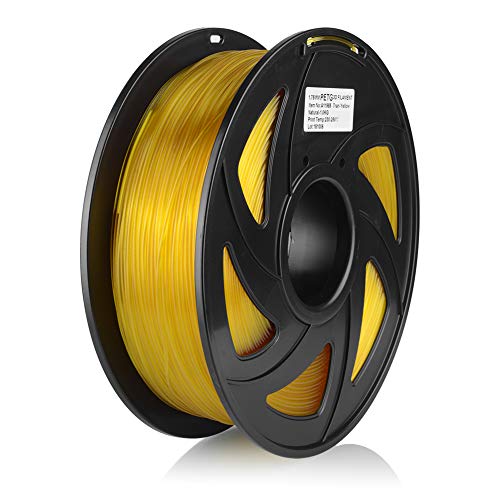 S SIENOC 3D Drucker PETG Filament 1,75mm 3D Drucker Filament Transparent Gelb 1KG (PETG Transparent Gelb) von S SIENOC