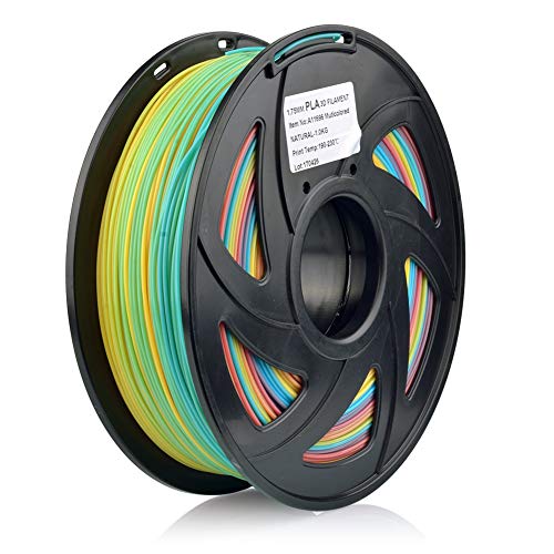 S SIENOC 3D Drucker PLA+ Filament 1,75mm 3D Drucker Filament Mehrfarbig 1KG (PLA+ Mehrfarbig) von S SIENOC