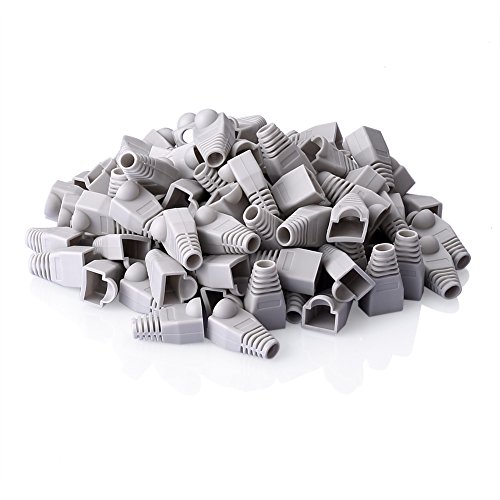 S SIENOC Kunststoff RJ45 Cat5e Netzwerk Modular-stecker Boot-Abdeckung 100stk Grau S SIENOC Kunststoff RJ45 Cat5e Netzwerk Modular-stecker Boot-Abdeckung 100stk Grau von S SIENOC