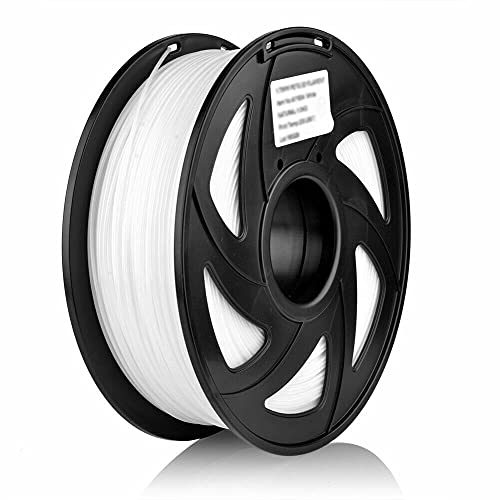 S SIENOC PLA Silk Filament 1KG 3D Drucker PLA Silk Filament 1,75mm 3D Drucker Filament Weiß (PLA Silk Weiß) von S SIENOC