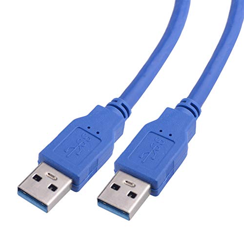 S SIENOC USB 3.0 A-Stecker auf A-Stecker USB-auf-USB-Kabel Kabel Blaue Datenübertragung (0.6M USB 3.0 Kabel, Blau) von S SIENOC