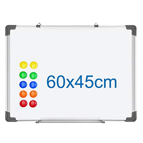 S SIENOC Whiteboard Magnetwand mit Alurahmen Magnetisch Whiteboard und Magnettafel Wei? lackiert von S SIENOC