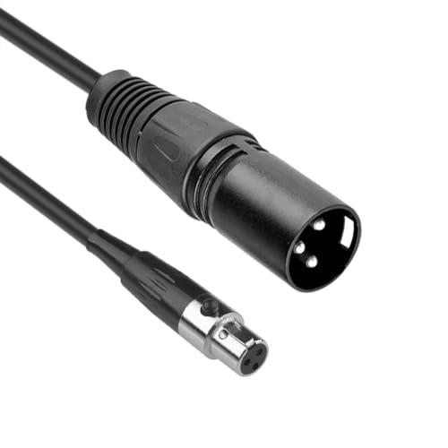SIENOC Mini XLR Buchse 3Pin auf XLR-Stecker 3Pin Stecker Pro Mic Premium Audio Kabel (Mini XLR zu XLR Kabel) von S SIENOC