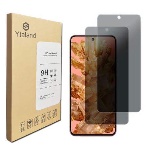 Ytaland 2 Stück Sichtschutz Schutzfolie für Google Pixel 8 Pro, Anti-Spy Schutzglas, Privacy Sichtschutzfolie, [Anti-Spion] [9H Härte panzerglas] [Bläschenfrei] von S YTALAND