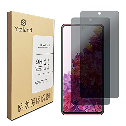 Ytaland 2 Stück Sichtschutz Schutzfolie für Samsung Galaxy S20 FE 5G/4G（Die Fingerabdruck-Entsperrfunktion kann nicht verwendet werden）Privacy Sichtschutzfolie, [Anti-Spion] [9H Härte für panzerglas] von S YTALAND