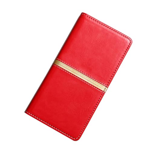Ytaland Hülle für CUBOT X70, PU Leder Flip Case Standfunktion Karten Slot Stoßfest Cover (Rot) von S YTALAND