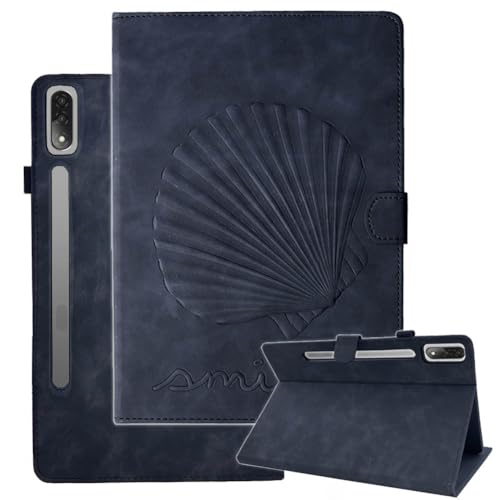 Ytaland Kompatibel mit Lenovo Tab P12 Tablet Hülle 12,7 Zoll, [Auto Schlaf/Aufwachen] Slim Magnetisch Fit Folio PU Leder dünne Schutzhülle Schale Etui Tasche (Schwarz) von S YTALAND