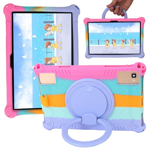 Ytaland Silikon Universal 10 Zoll Tablet Hülle für Blackview Tablet/HotLight Tablet/TECLAST Tablet,Cover Case Tablet für OSCAL/Lville/Keenlove/BENEVE/TPZ/Oangcc/HiGrace/Azeyou (Buntes Rosa) von S YTALAND