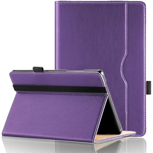 Ytaland Universal Hülle für Blackview Tab90 11 Zoll/Blackview Tab60 Pro Tablet 10 Zoll/Tab9 WiFi, für Freeski/Tuohaitime/Teclast P50 Tablet,Multi-View PU Leder Hülle für 10-11 Zoll Tablet (Lila) von S YTALAND