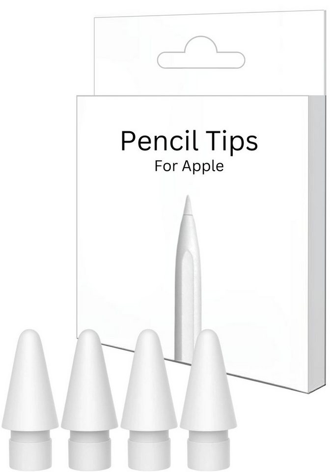 S&T Design Eingabestift Spitze für Apple Pencil 2. Generation und Apple Pencil 1. Generation (4PACK], Hochempfindlich) POM Ersatzspitzen für Apple iPad Pencil Nib Tips von S&T Design