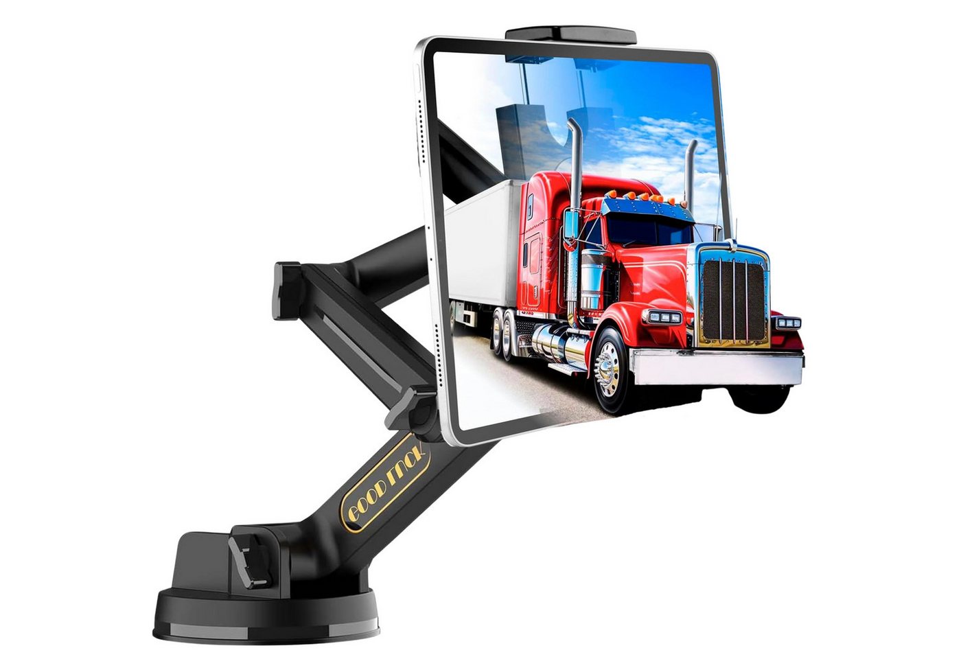 S&T Design Tablet Handy Halterung Wohnmobil 360° KFZ Auto Armaturenbrett Scheibe Tablet-Halterung, (bis 13 Zoll, Langer Arm & Hitzebeständig, Tablet & iPad Halterung, KFZ, LKW, Wohnmobil, Traktor & Baustellenfahrzeuge für Handy & Tablets) S&T Design Tablet Handy Halterung Wohnmobil 360° KFZ Auto Armaturenbrett Scheibe Tablet-Halterung, (bis 13 Zoll, Langer Arm & Hitzebeständig, Tablet & iPad Halterung, KFZ, LKW, Wohnmobil, Traktor & Baustellenfahrzeuge für Handy & Tablets) von S&T Design