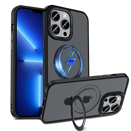 S. Dawezo Magnetisch Ständer Hülle für iPhone 13 Pro, Kompatibel mit Magsafe, Militärschutz, Anti-Fingerabdruck, Stoßfest Unsichtbare Halterungen Handyhülle für iPhone 13 Pro, Schwarz S. Dawezo Magnetisch Ständer Hülle für iPhone 13 Pro, Kompatibel mit Magsafe, Militärschutz, Anti-Fingerabdruck, Stoßfest Unsichtbare Halterungen Handyhülle für iPhone 13 Pro, Schwarz von S. Dawezo