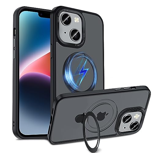 S. Dawezo Magnetisch Ständer Hülle für iPhone 14 Plus, Kompatibel mit Magsafe, Militärschutz, Anti-Fingerabdruck, Stoßfest Unsichtbare Halterungen Handyhülle für iPhone 14 Plus, Schwarz S. Dawezo Magnetisch Ständer Hülle für iPhone 14 Plus, Kompatibel mit Magsafe, Militärschutz, Anti-Fingerabdruck, Stoßfest Unsichtbare Halterungen Handyhülle für iPhone 14 Plus, Schwarz von S. Dawezo
