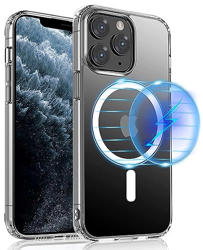 S. Dawezo Magnetische hülle für iPhone 11 Pro Max, kompatibel mit MagSafe, Militärschutz, Anti Yellow Kratzfest, Stoßfest, Schlank Transparent Handyhülle für iPhone 11 Pro Max S. Dawezo Magnetische hülle für iPhone 11 Pro Max, kompatibel mit MagSafe, Militärschutz, Anti Yellow Kratzfest, Stoßfest, Schlank Transparent Handyhülle für iPhone 11 Pro Max von S. Dawezo