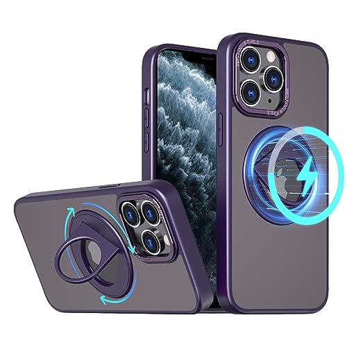 S. Dawezo Magnetisch Ständer für iPhone 11 Pro Hülle 5,8 Zoll, Kompatibel mit MagSafe, Militärische Schut Handyhülle, Magnetkraft 360° Drehbare Halterung Hülle für iPhone 11 Pro, Lila S. Dawezo Magnetisch Ständer für iPhone 11 Pro Hülle 5,8 Zoll, Kompatibel mit MagSafe, Militärische Schut Handyhülle, Magnetkraft 360° Drehbare Halterung Hülle für iPhone 11 Pro, Lila von S. Dawezo