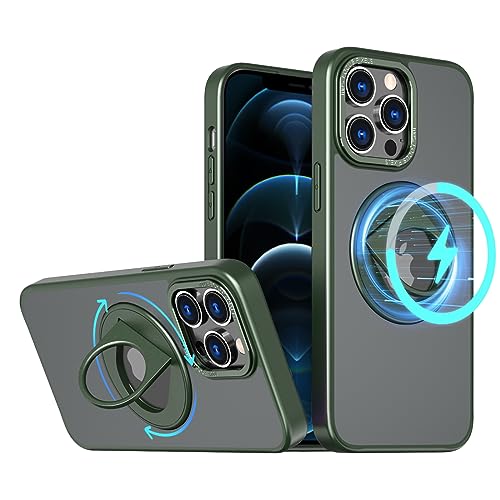 S. Dawezo Magnetisch Ständer für iPhone 12 Pro Max Hülle 6,7 Zoll, Kompatibel mit MagSafe, Militärische Schut Handyhülle, Magnetkraft 360° Drehbare Halterung Hülle für iPhone 12 Pro Max, Grün S. Dawezo Magnetisch Ständer für iPhone 12 Pro Max Hülle 6,7 Zoll, Kompatibel mit MagSafe, Militärische Schut Handyhülle, Magnetkraft 360° Drehbare Halterung Hülle für iPhone 12 Pro Max, Grün von S. Dawezo