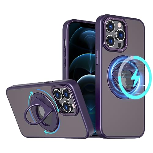 S. Dawezo Magnetisch Ständer für iPhone 12 Pro Max Hülle 6,7 Zoll, Kompatibel mit MagSafe, Militärische Schut Handyhülle, Magnetkraft 360° Drehbare Halterung Hülle für iPhone 12 Pro Max, Lila S. Dawezo Magnetisch Ständer für iPhone 12 Pro Max Hülle 6,7 Zoll, Kompatibel mit MagSafe, Militärische Schut Handyhülle, Magnetkraft 360° Drehbare Halterung Hülle für iPhone 12 Pro Max, Lila von S. Dawezo