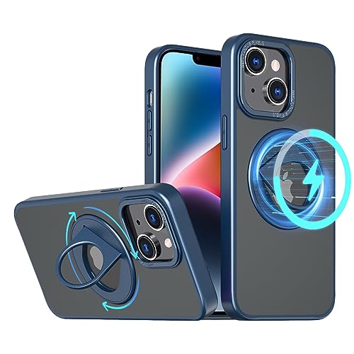 S. Dawezo Magnetisch Ständer für iPhone 14 Plus Hülle 6,7 Zoll, Kompatibel mit MagSafe, Militärische Schut Handyhülle, Magnetkraft 360° Drehbare Halterung Hülle für iPhone 14 Plus, Blau S. Dawezo Magnetisch Ständer für iPhone 14 Plus Hülle 6,7 Zoll, Kompatibel mit MagSafe, Militärische Schut Handyhülle, Magnetkraft 360° Drehbare Halterung Hülle für iPhone 14 Plus, Blau von S. Dawezo