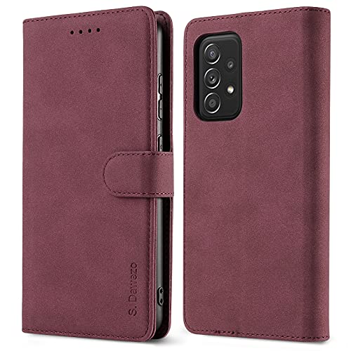 S. Dawezo für Samsung Galaxy A52 5G Hülle, Premium PU Leder Geldbörse Magnetverschluss Klappständer Handyhülle mit Kartenfach, RFID Schutz und TPU Innenschale Kompatibel mit Galaxy A52 - Rot S. Dawezo für Samsung Galaxy A52 5G Hülle, Premium PU Leder Geldbörse Magnetverschluss Klappständer Handyhülle mit Kartenfach, RFID Schutz und TPU Innenschale Kompatibel mit Galaxy A52 - Rot von S. Dawezo