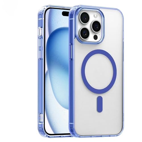 S.Dawezo Hülle für iPhone 11 Pro 5,8 Zoll Kompatibel mit MagSafe, Durchsichtig Matt Handyhülle Rückseite Schutzhülle, Stoßfest Militärschutz, Kratzfest Magnetic Case für iPhone 11 Pro,Blau S.Dawezo Hülle für iPhone 11 Pro 5,8 Zoll Kompatibel mit MagSafe, Durchsichtig Matt Handyhülle Rückseite Schutzhülle, Stoßfest Militärschutz, Kratzfest Magnetic Case für iPhone 11 Pro,Blau von S. Dawezo