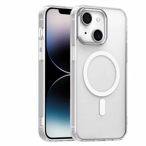 S.Dawezo Hülle für iPhone 13 6,1 Zoll Kompatibel mit MagSafe, Durchsichtig Matt Handyhülle Rückseite Schutzhülle, Stoßfest Militärschutz, Kratzfest Magnetic Case für iPhone 13,Klar S.Dawezo Hülle für iPhone 13 6,1 Zoll Kompatibel mit MagSafe, Durchsichtig Matt Handyhülle Rückseite Schutzhülle, Stoßfest Militärschutz, Kratzfest Magnetic Case für iPhone 13,Klar von S. Dawezo