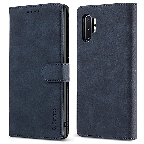 S. Dawezo für Samsung Galaxy Note 10/10 Plus Hülle, Premium PU Leder Geldbörse Magnetverschluss Klappständer Handyhülle mit Kartenfach, RFID Schutz und TPU Innenschale Kompatibel mit Note 10 - Blau S. Dawezo für Samsung Galaxy Note 10/10 Plus Hülle, Premium PU Leder Geldbörse Magnetverschluss Klappständer Handyhülle mit Kartenfach, RFID Schutz und TPU Innenschale Kompatibel mit Note 10 - Blau von S. Dawezo