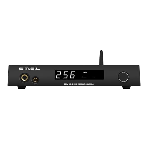 SMSL DL100 Audio-Decoder-Kopfhörer-Verstärker, 4 x CS43131-Chip, HDMI (ARC) kann für TV, Dual-Modus-ISB, 6,35 mm + 4,4 mm Dual-Kopfhörer-Ausgang, XLR-symmetrisch + Cinch-Ausgang, voll funktionsfähige von S.M.S.L