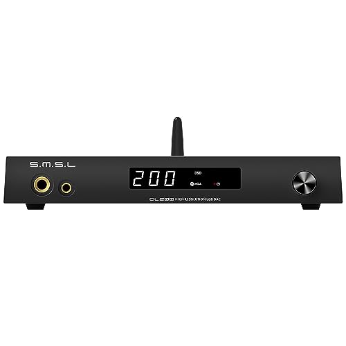 SMSL DL200 ES9039Q2M Audio-DAC und HiFi-Kopfhörer-Verstärker, 6,35 mm Kopfhörer/4,4 m Kopfhörer/TRS Balanced Line/RCA Single End Line Ausgang, Dualmode USB 2.0/1.1, TND + N -123 dB, mit Fernbedienung SMSL DL200 ES9039Q2M Audio-DAC und HiFi-Kopfhörer-Verstärker, 6,35 mm Kopfhörer/4,4 m Kopfhörer/TRS Balanced Line/RCA Single End Line Ausgang, Dualmode USB 2.0/1.1, TND + N -123 dB, mit Fernbedienung von S.M.S.L