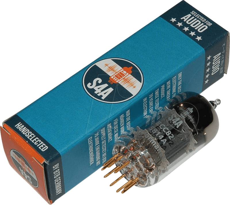 TUBE ECC82 X2 - Elektronenröhre, Doppeltriode, Noval, 9-pol, matched Pair von S4A