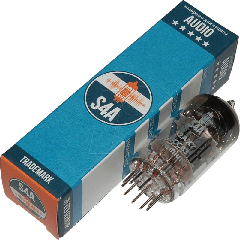 TUBE ECC83 X2 - Elektronenröhre, Doppeltriode, Noval, 9-pol, matched Pair von S4A