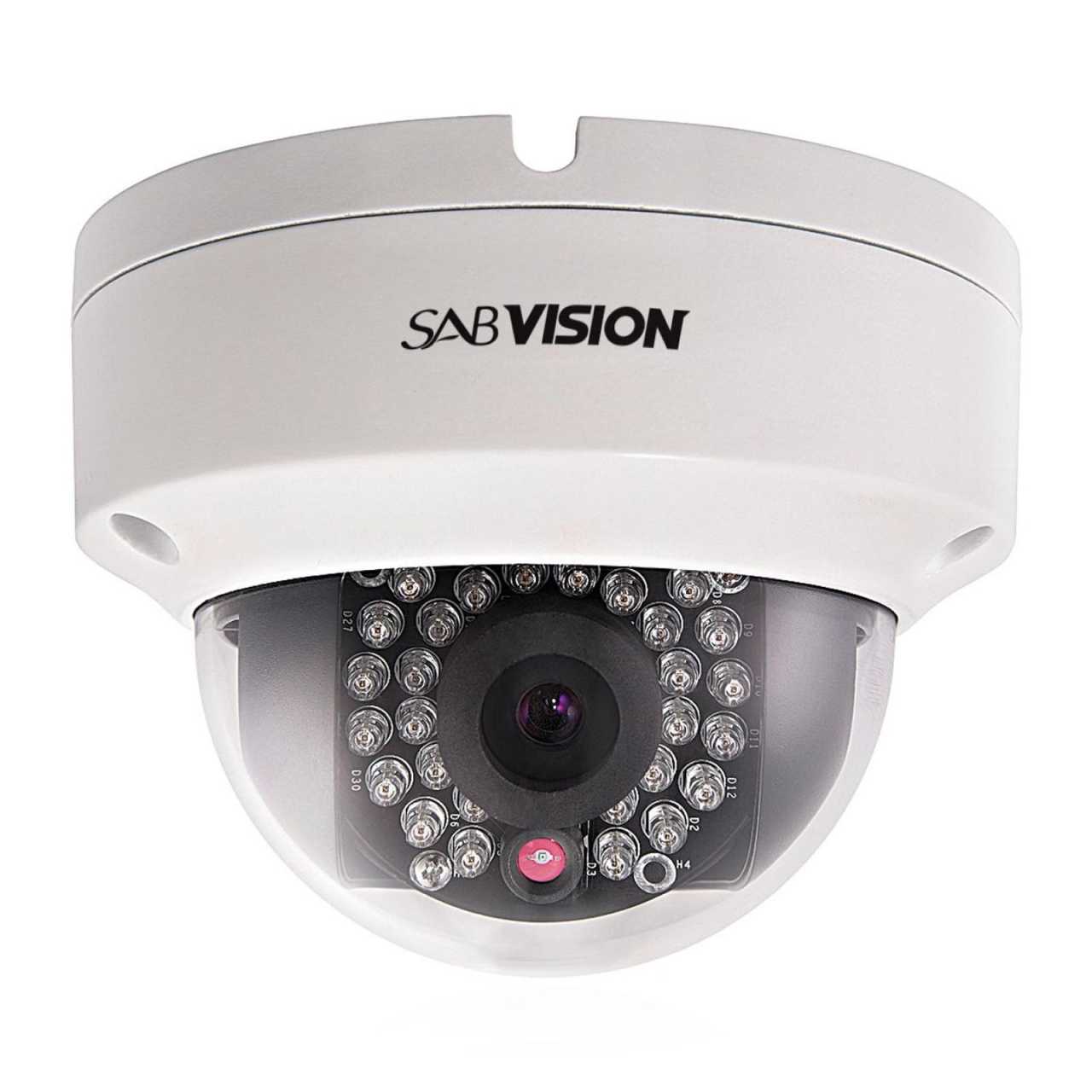 Sabvision 2200 Fixed Dome 2.5K QHD 4MP 2688 x 1520 Pixel 2.8mm Fixed WDR PoE IP67 IP-Kamera von SAB