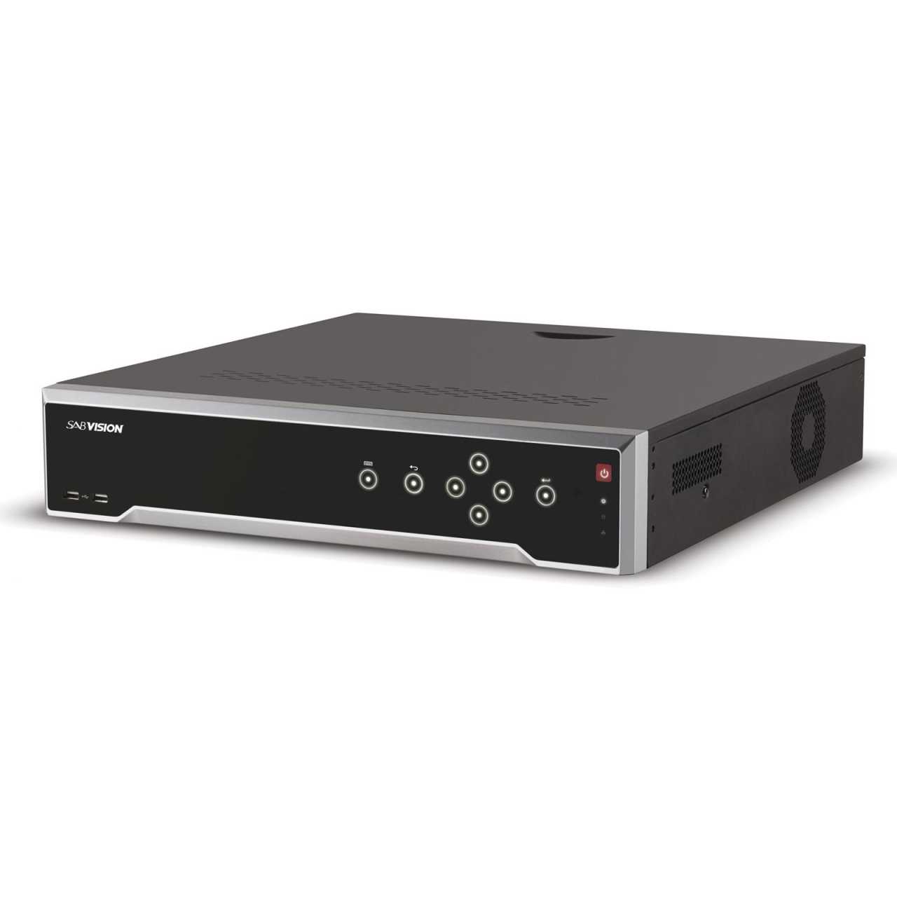 Sabvision NVR32 3840×2160p 32-Kanal H.265 PoE 4K Netzwerk Kamera Rekorder von SAB