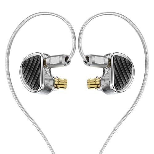 TRN Jaws 10.5+8+6mm DREI Bewegliche Spule Verdrahtete In-Ear Kopfhörer, Professionelle Klangqualität mit High Resolution Audio, 2-Pin abnehmbare Kabel Design, (3.5mmJack/Kein Mikrofon) von SABAJ