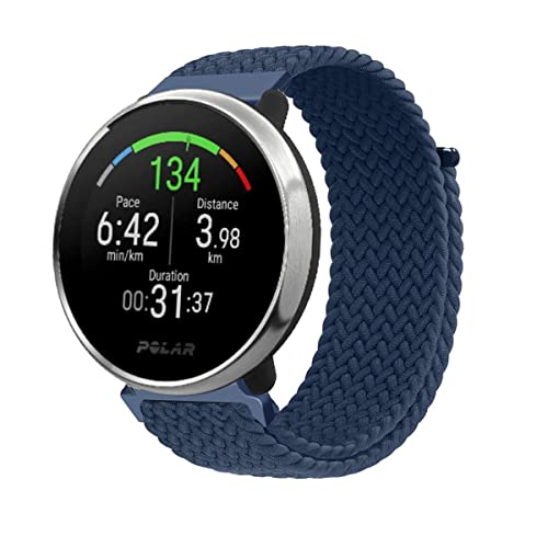 Armband für Polar Ignite 3 /Ignite 2 /Ignite Armband, Geflochtenes Nylon Stoff Solo Loop Band für Damen Herren, Verstellbares Ersatzarmband Kompatibel mit Polar Ignite 3 /Ignite 2 /Ignite (L) von SABSEN
