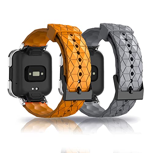 SABSEN 2 Stück Armband Kompatible für Xiaomi Redmi Watch 2 Lite Armband, Xiaomi Redmi Watch 2 Lite Weiche Silikon Armbänder Sport Ersatzband für Xiaomi Redmi Watch 2 Lite Armband (A) von SABSEN