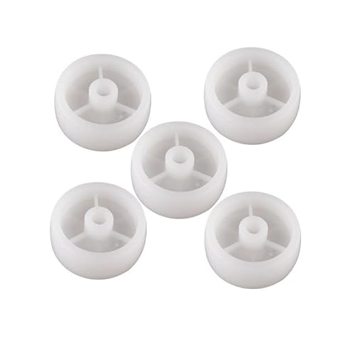 5Pcs 1,5 Zoll Weiß PP Einzelnen Rad Durchmesser 40 Kunststoff Tragen Nylon Caster Möbel von SACVXOKD