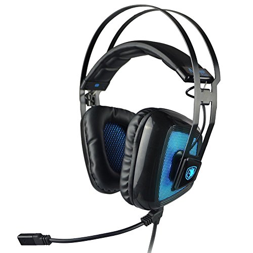 Sades Antenna Plus – Gaming Kopfhörer schwarz/blau Sades Antenna Plus – Gaming Kopfhörer schwarz/blau von SADES
