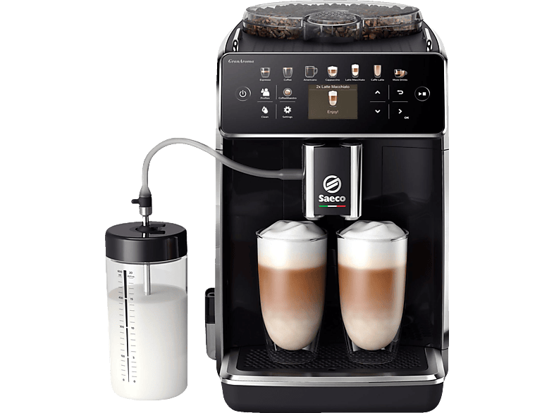 SAECO SM6580/00 GranAroma 12 Kaffeespezialitäten Kaffeevollautomat Schwarz von SAECO