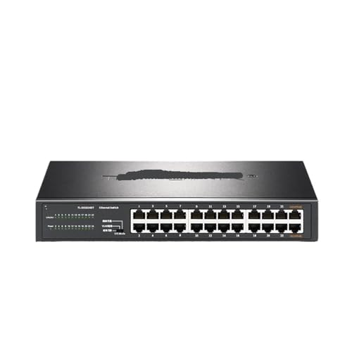 24-Port-Gigabit-Ethernet-Switch 1000BASE-T-Netzwerk-Hub Internet Tap Rackmontiertes VLAN Auto MDI/MDIX TL-SG1024DT (Color : EU Adapter) von SAEVVCJWW