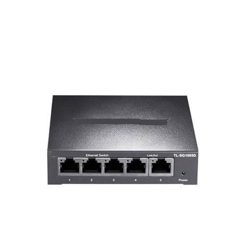 5-Port-Gigabit-Ethernet-Switch 1000BASE-T-Netzwerk-Switch Plug-and-Play-Netzwerk-Hub Internet-Splitter TL-SG1005D (Color : EU Adapter) von SAEVVCJWW
