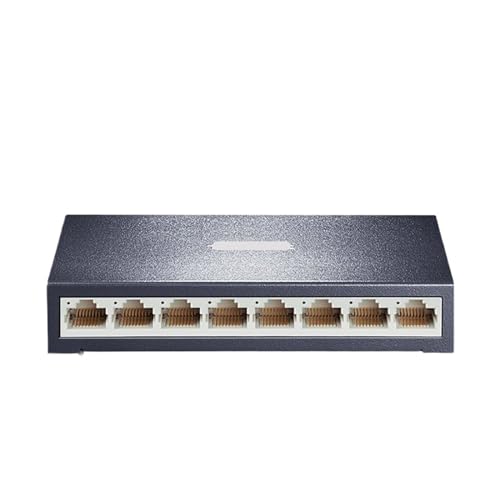 8-Port 100 Mbit/s Ethernet-Switch 100BASE-T Plug-and-Play-Netzwerk-Hub Internet-Splitter 5 V DC Auto MDI/MDIX TL-SF1008D (Color : EU Adapter) von SAEVVCJWW