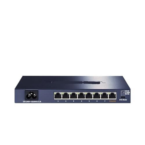 8-Port-Gigabit-Ethernet-Switch 1000BASE-T-Netzwerk-Hub Internet Tap VLAN-Netzwerkklon Auto MDI/MDIX TL-SG1008 (Color : EU Adapter) von SAEVVCJWW