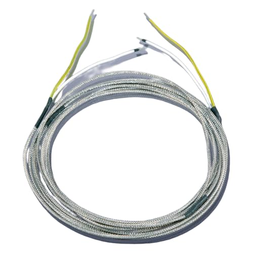 SAF Wärmetechnik KM-HC-GS Glasseide Isolierte Heizleitung, 1,0m Länge, 100 Watt, 230 Volt von SAF Wärmetechnik