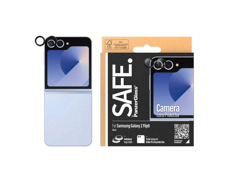 SAFE by PanzerGlass Kameraschutzglas Camera Lens Protection für Samsung Galaxy Z Flip6, Linsenschutzglas, Schutzfolie, Kameraschutz, kratz- & stoßfest von SAFE by PanzerGlass