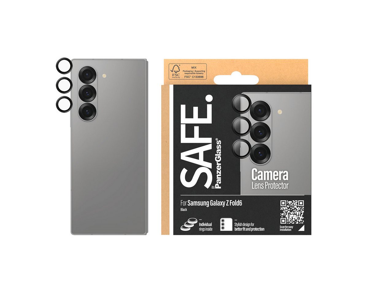 SAFE by PanzerGlass Kameraschutzglas Camera Lens Protection für Samsung Galaxy Z Fold6, Linsenschutzglas, Schutzfolie, Kameraschutz, kratz- & stoßfest SAFE by PanzerGlass Kameraschutzglas Camera Lens Protection für Samsung Galaxy Z Fold6, Linsenschutzglas, Schutzfolie, Kameraschutz, kratz- & stoßfest von SAFE by PanzerGlass